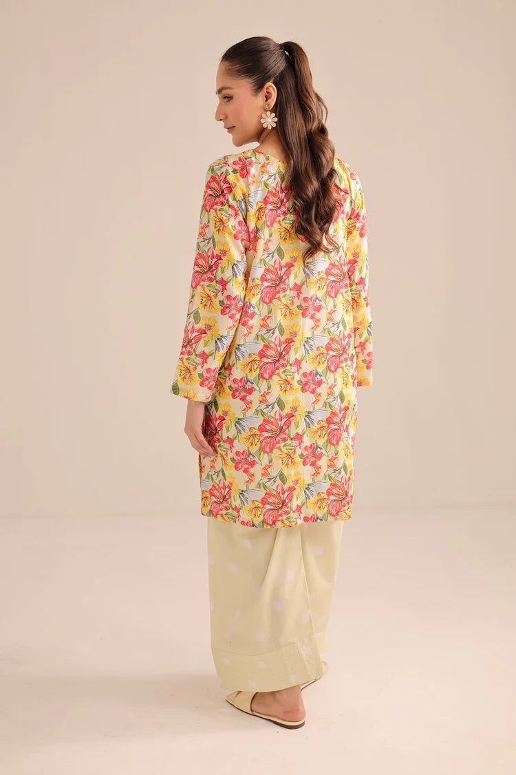 Digital Printed Cotton Lawn Stitched 2PC Suit.