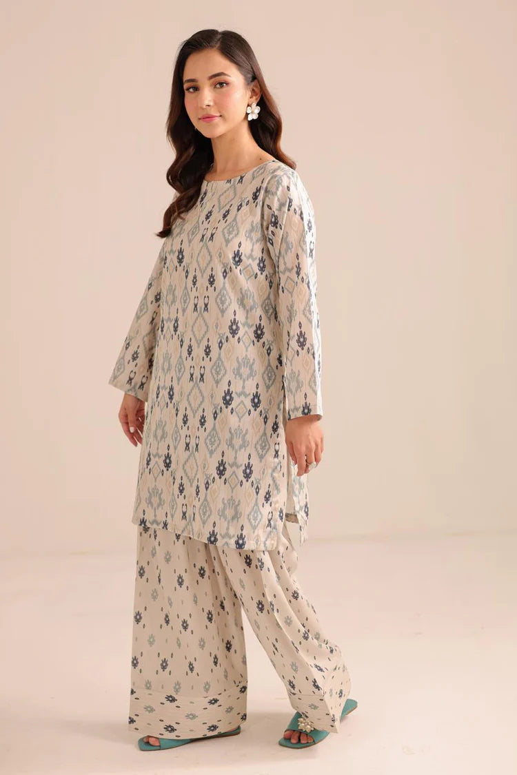 Printed Cotton Lawn Stitched 2PC Suit.