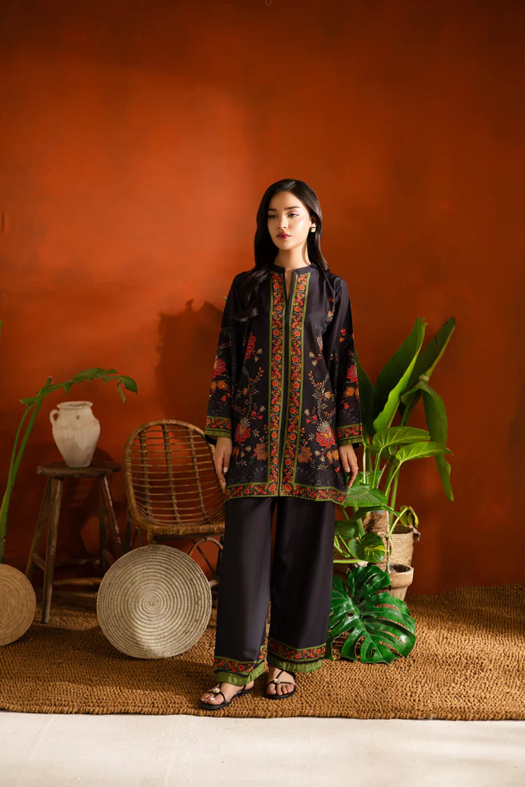 Sublimation Printed Silk Lawn Shirt