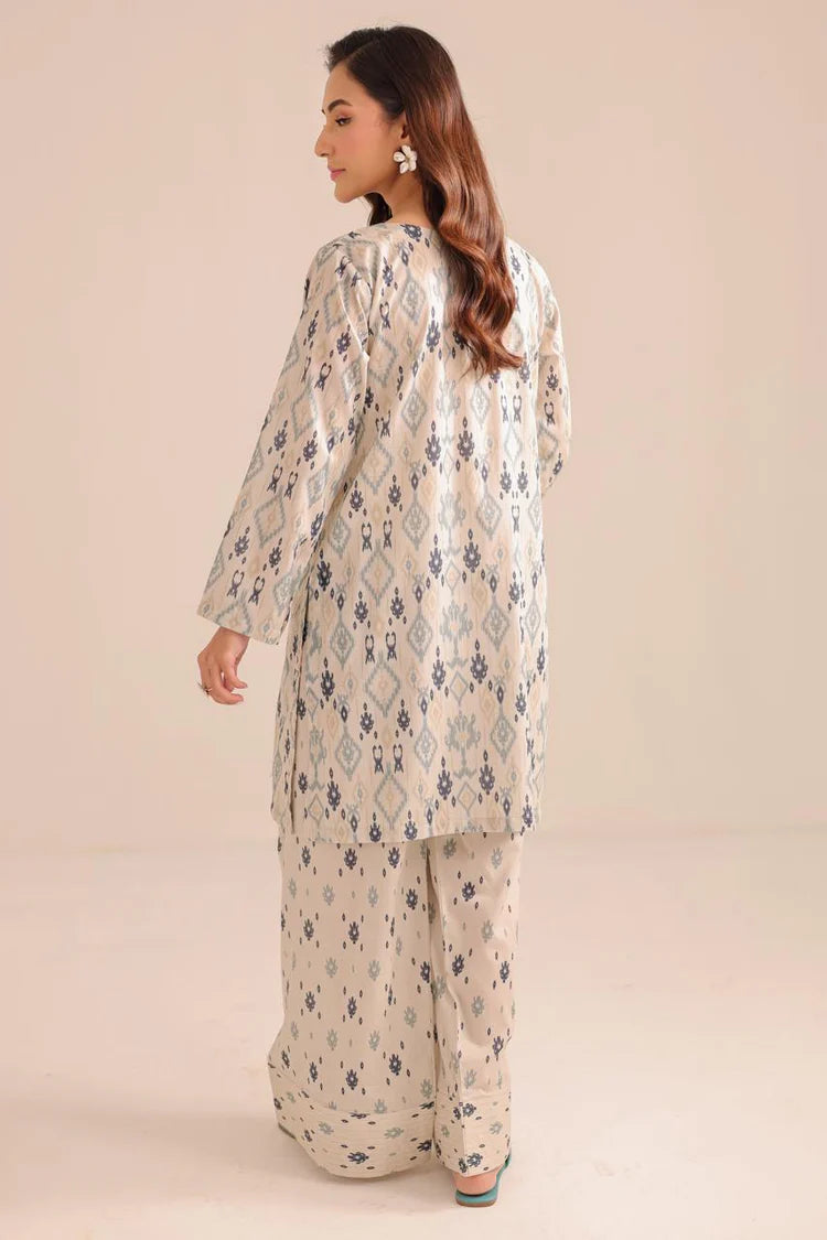 Printed Cotton Lawn Stitched 2PC Suit.
