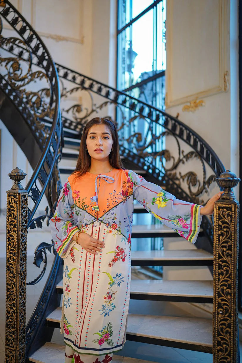 Vintage Design Digital Print - Ready to wear