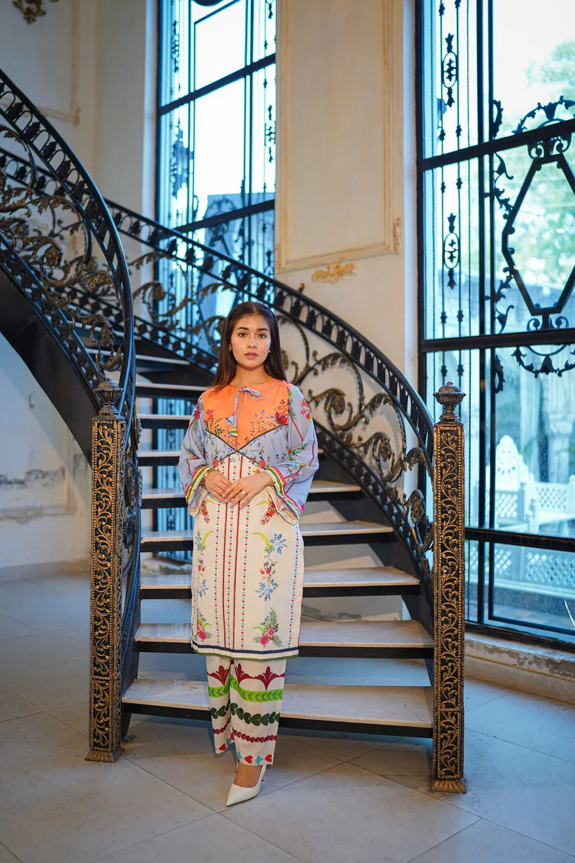 Vintage Design Digital Print - Ready to wear