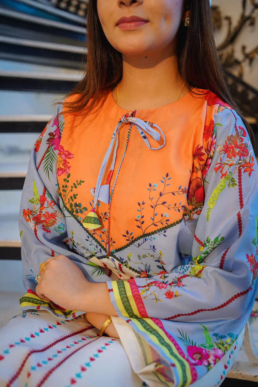 Vintage Design Digital Print - Ready to wear