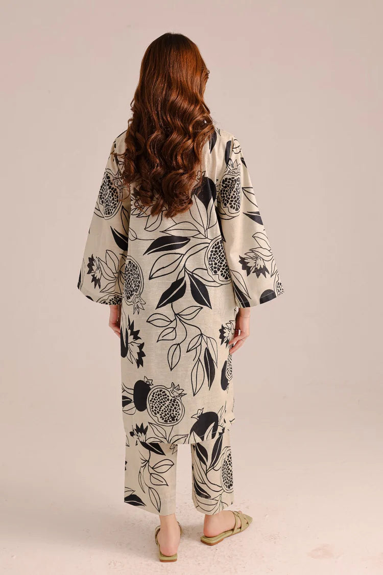 Digital Printed Cotton Lawn Stitched 2PC Suit.