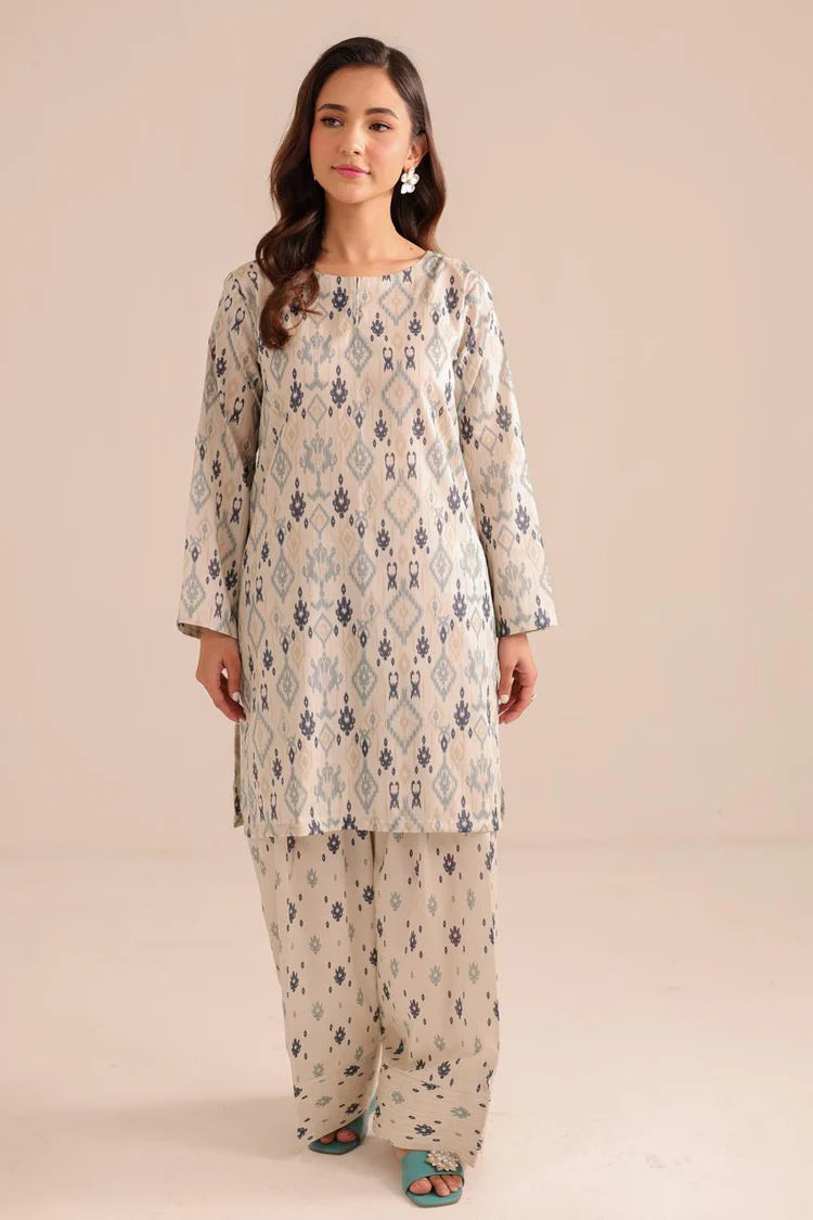 Printed Cotton Lawn Stitched 2PC Suit.