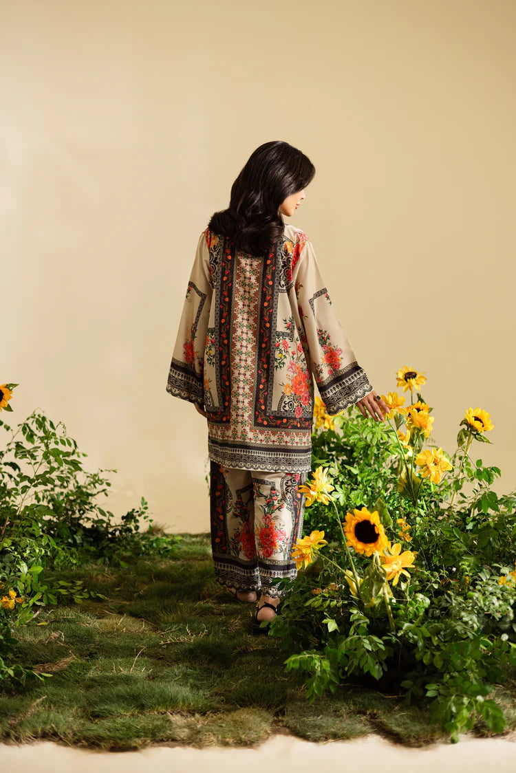 Summer Silk Lawn Printed Shirt 2pcs