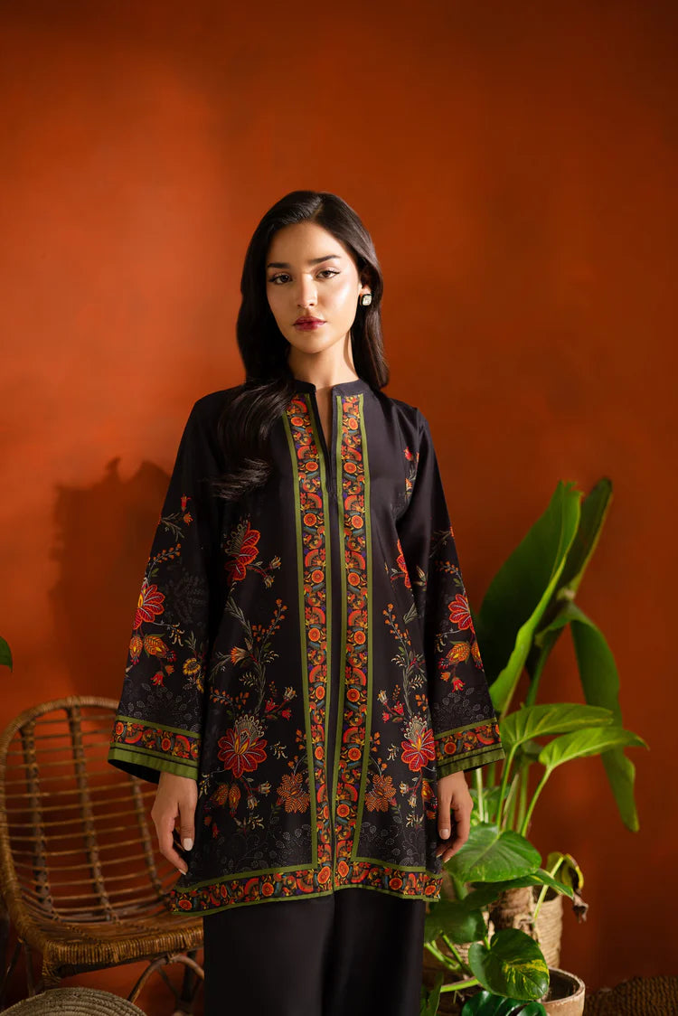 Sublimation Printed Silk Lawn Shirt
