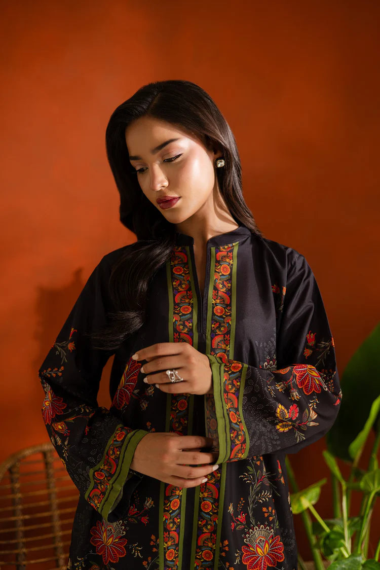 Sublimation Printed Silk Lawn Shirt