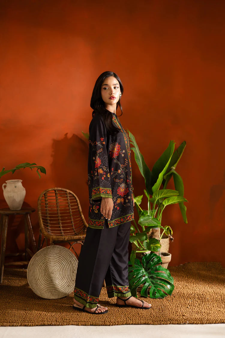 Sublimation Printed Silk Lawn Shirt