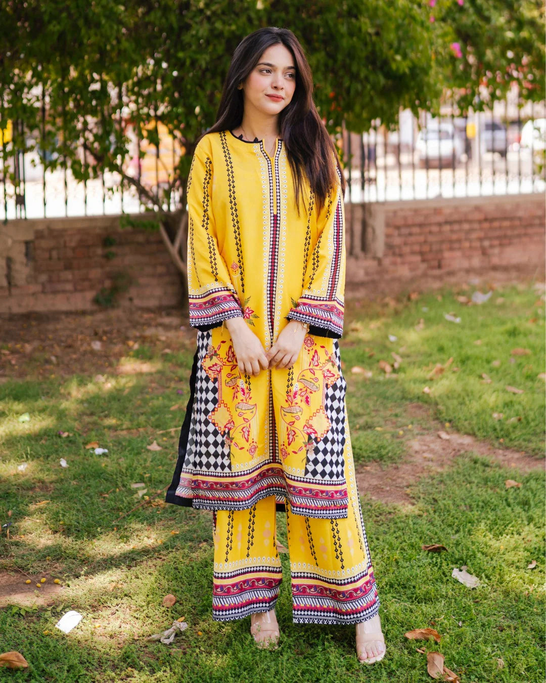 Sunflower vintage Digital Printed CO-ORD Set