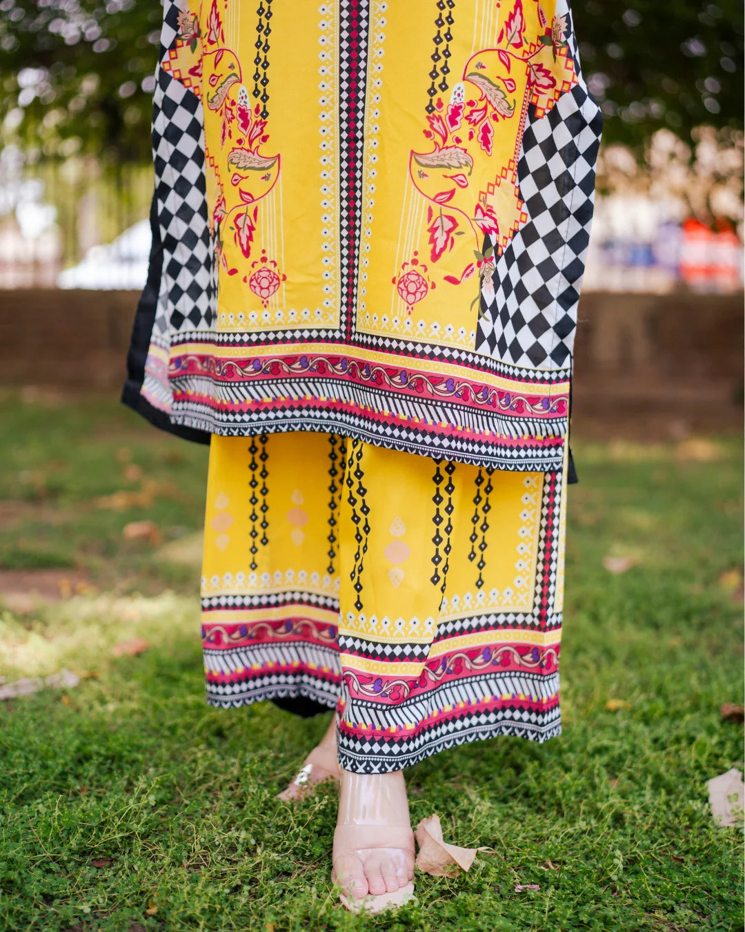 Sunflower vintage Digital Printed CO-ORD Set