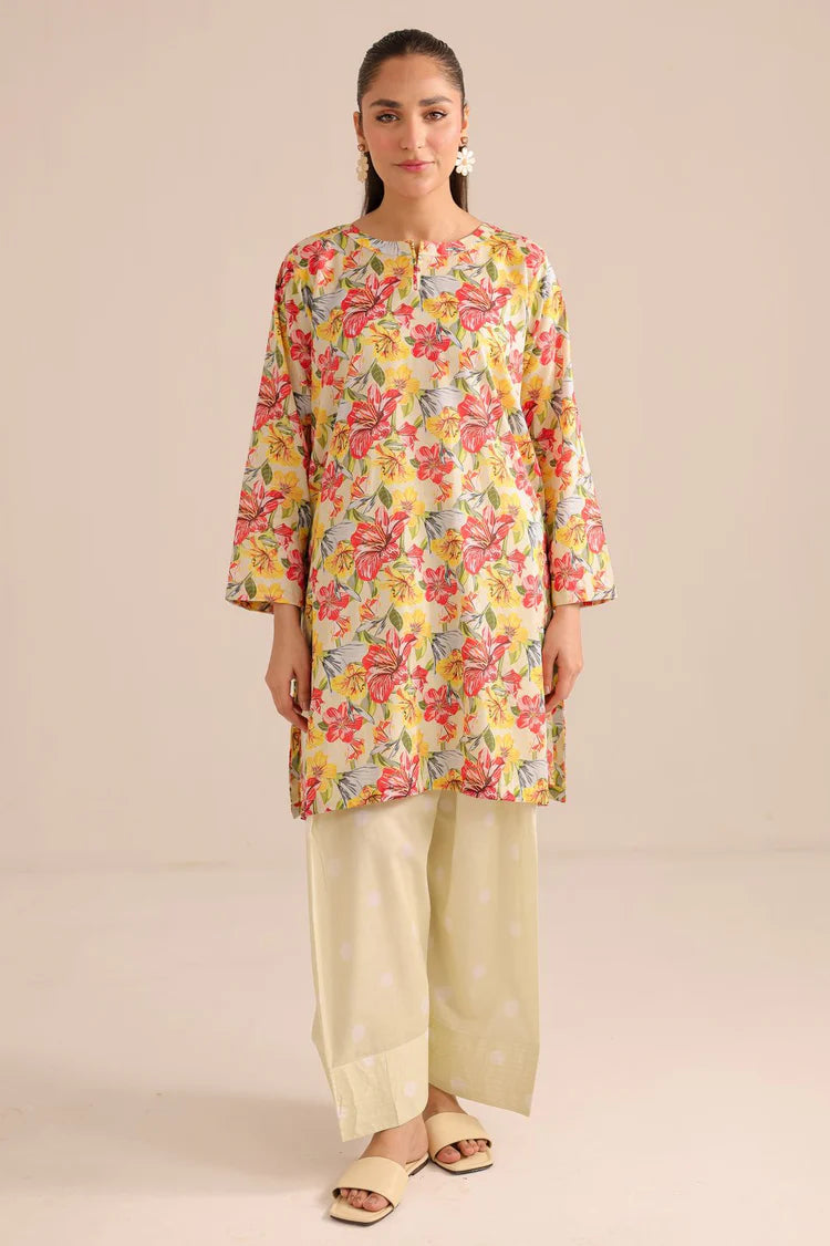 Digital Printed Cotton Lawn Stitched 2PC Suit.