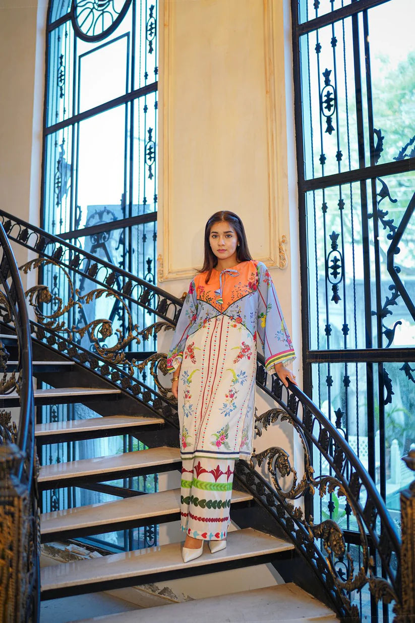 Vintage Design Digital Print - Ready to wear