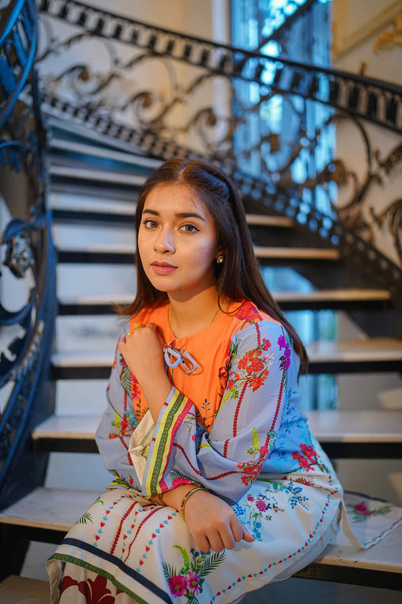 Vintage Design Digital Print - Ready to wear